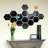 Hexagon Style Acrylic Mirror - Modern Home Decoration [13 pieces]