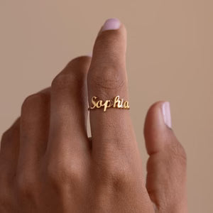 New Custom Name Ring